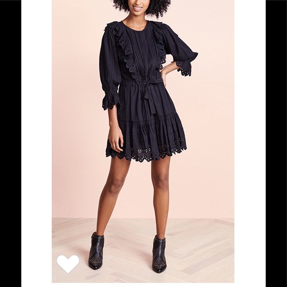 La Vie Rebecca Taylor Boho Eyelet Dress SzXS⚡️